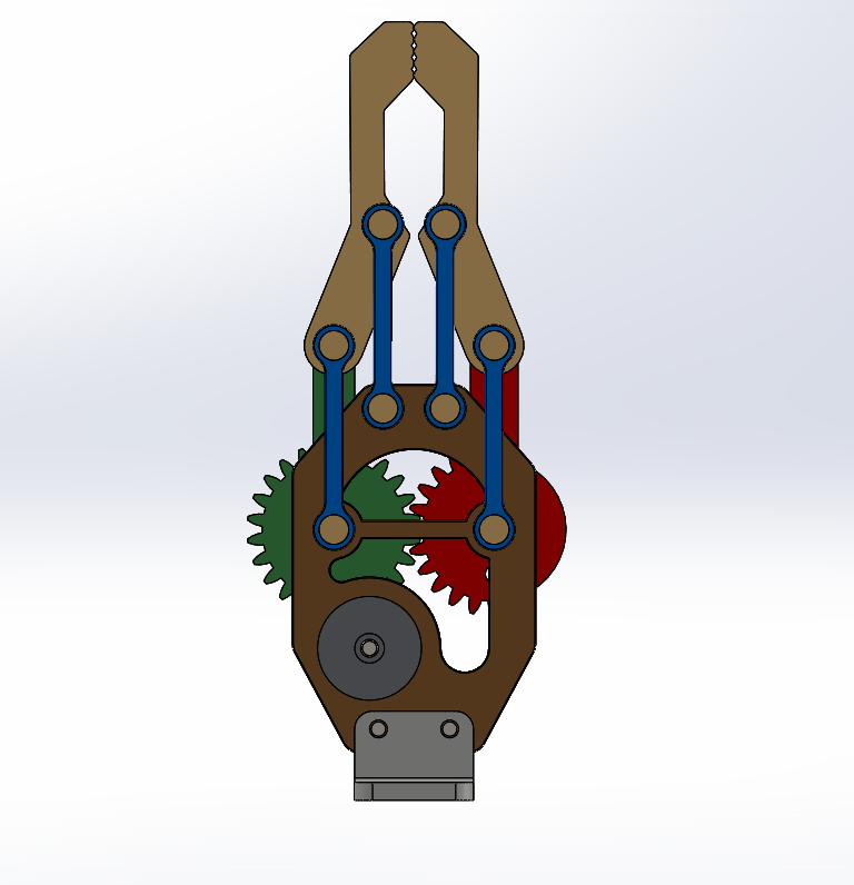 obotic-arm-gripper机械臂夹持机构3D图纸 Solidworks设计